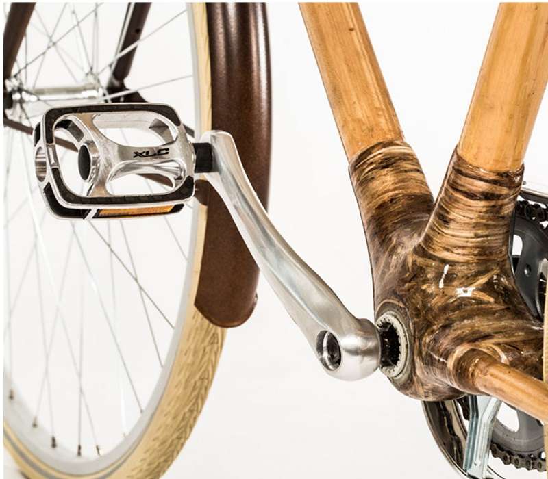 La bamboo bike è ideale per chi vuole spostarsi in città in maniera totalmente ecologica.