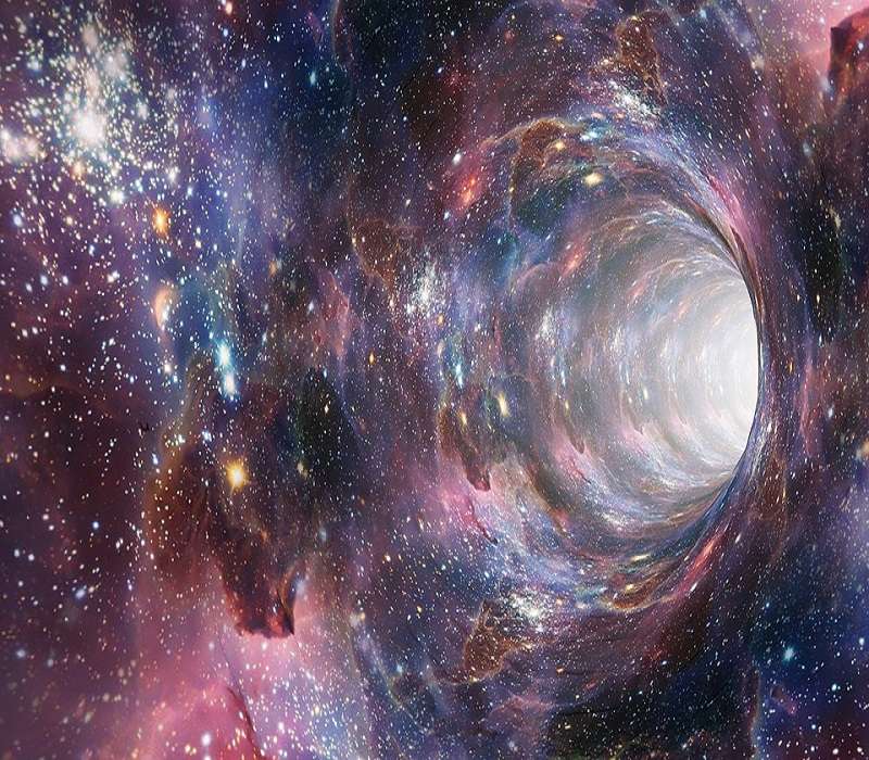 Tramite un wormhole si potrebbe in teoria viaggiare attraverso infiniti universi paralleli.