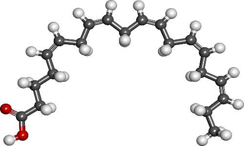 Struttura chimica dell'EPA, prodotto dal protista "Crypthecodinium".