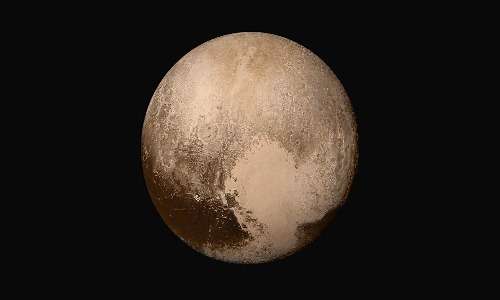 Un'immagine di Plutone scattata dalla sonda spaziale New Horizons