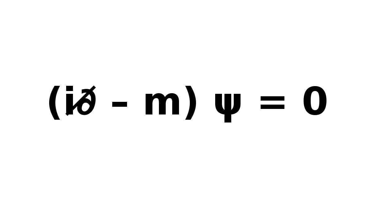 Cosa descrive l'equazione di Dirac?